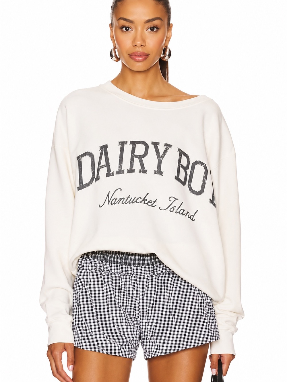 Dairy Boy Cut Off Nantucket Island Crewneck Sweatshirt